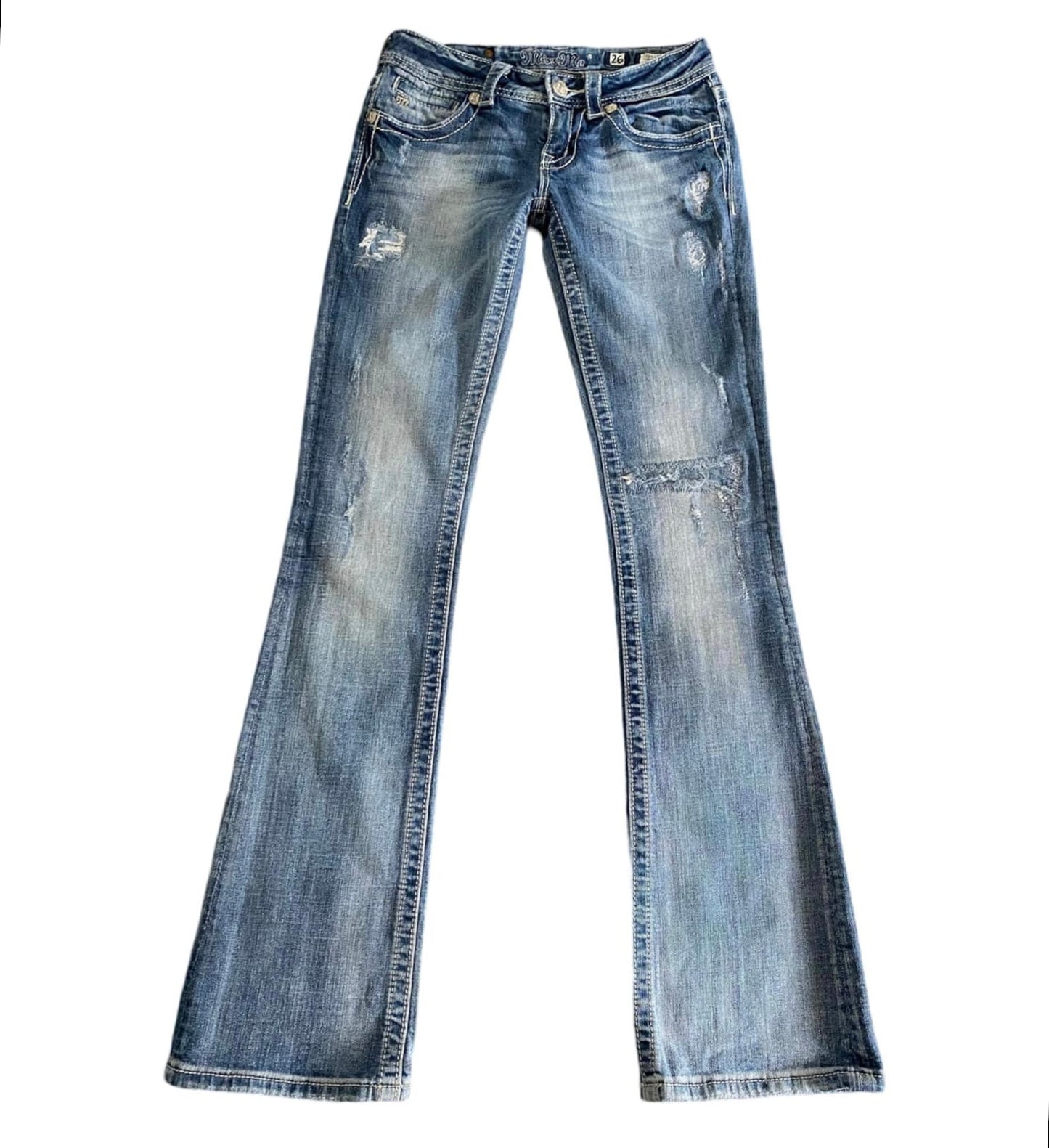 miss me angel wing bootcut jeans