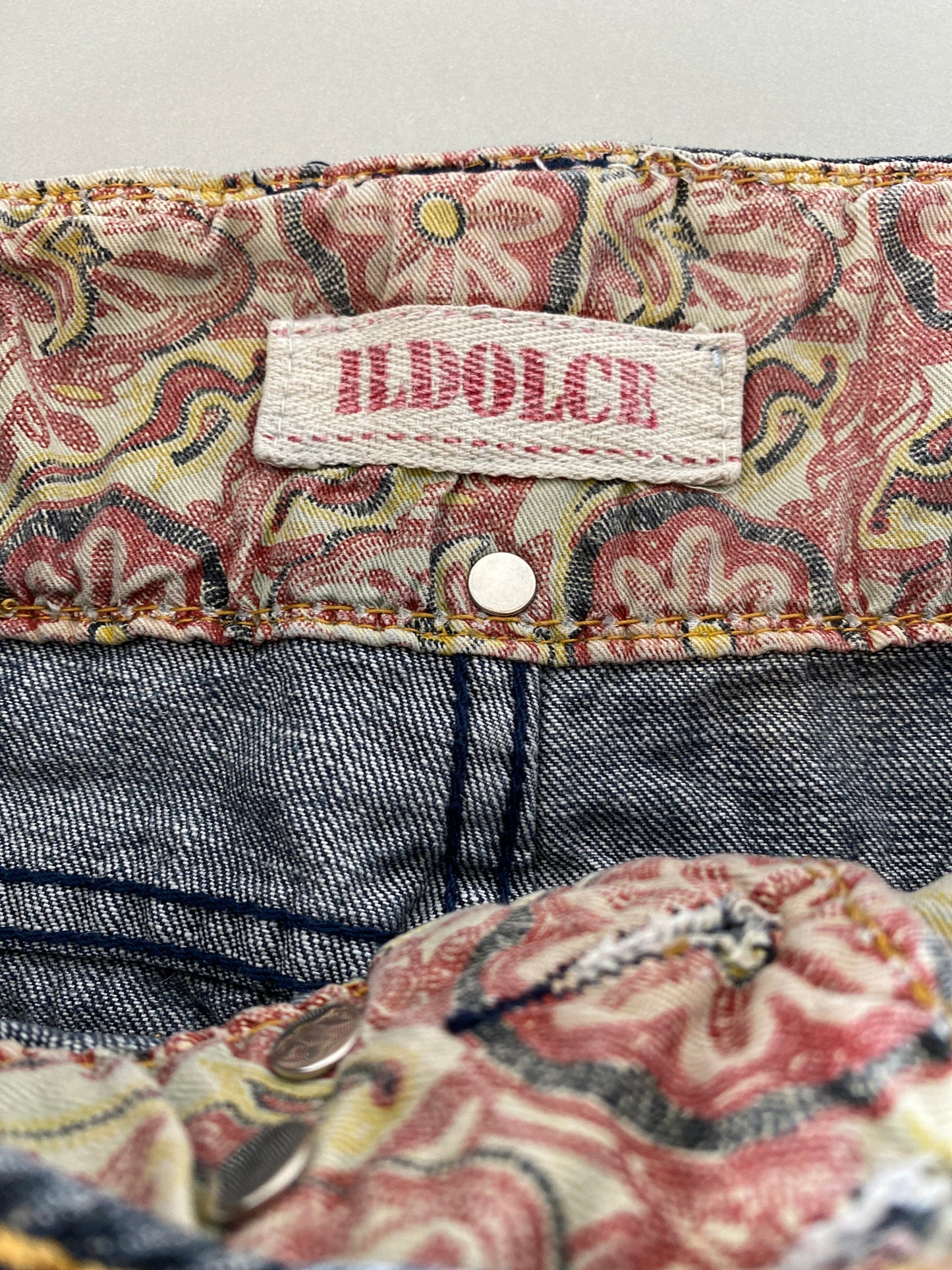 ildolce denim mini skirt