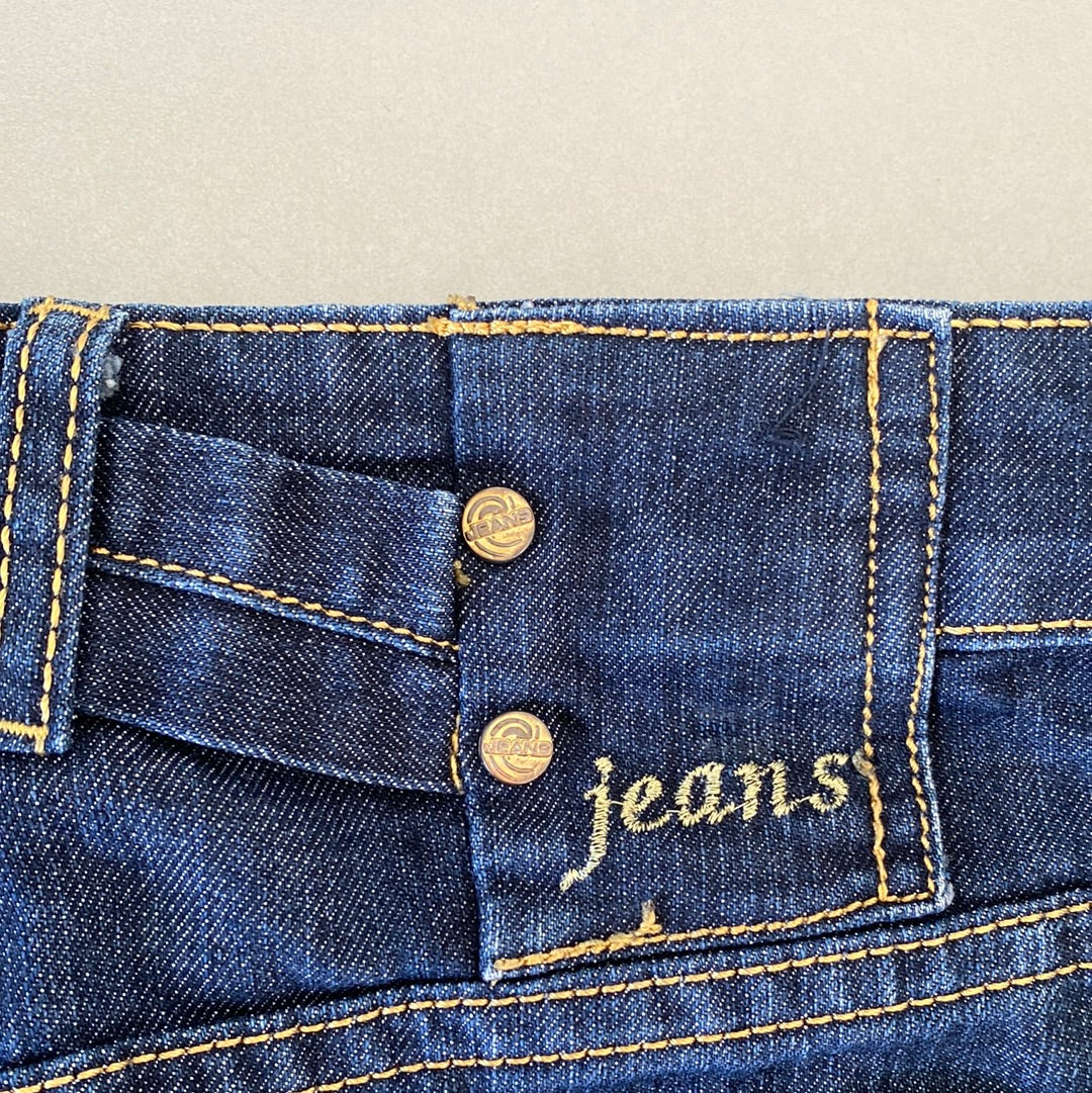 denim mini skirt