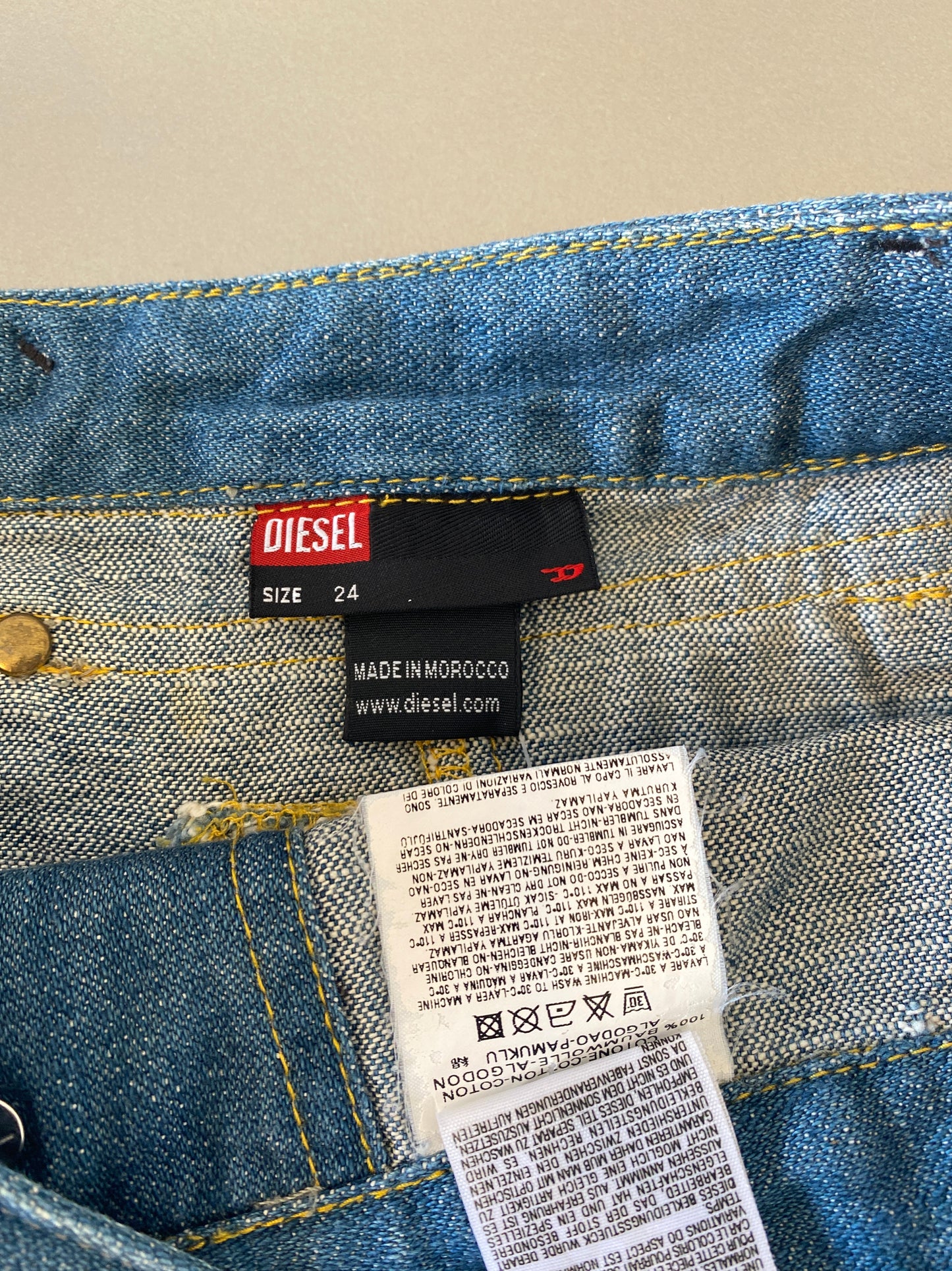insane diesel pleated denim mini skirt