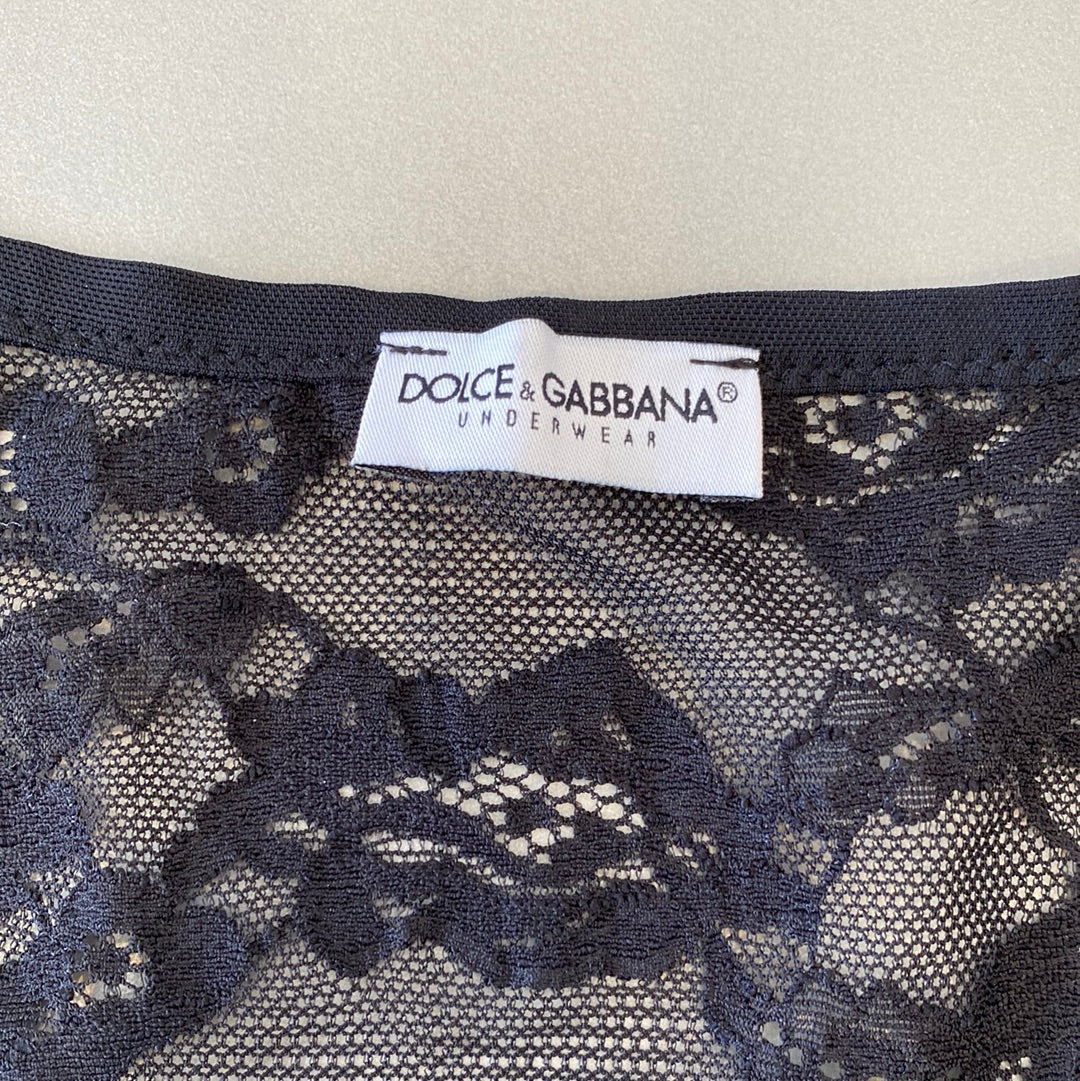 dolce and gabbana lace top