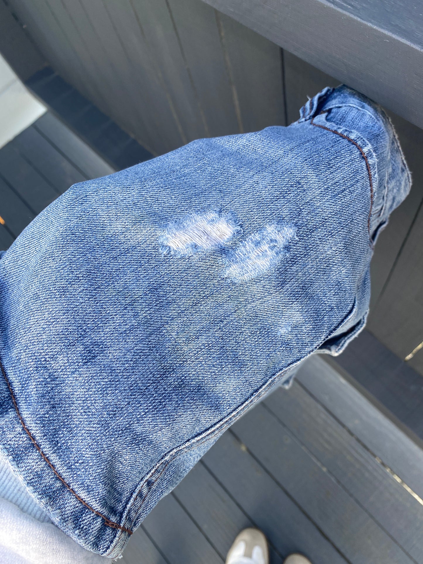 hurley denim mini skirt