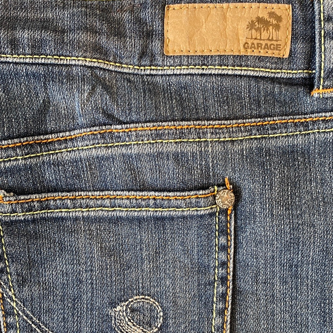 garage denim mini skirt