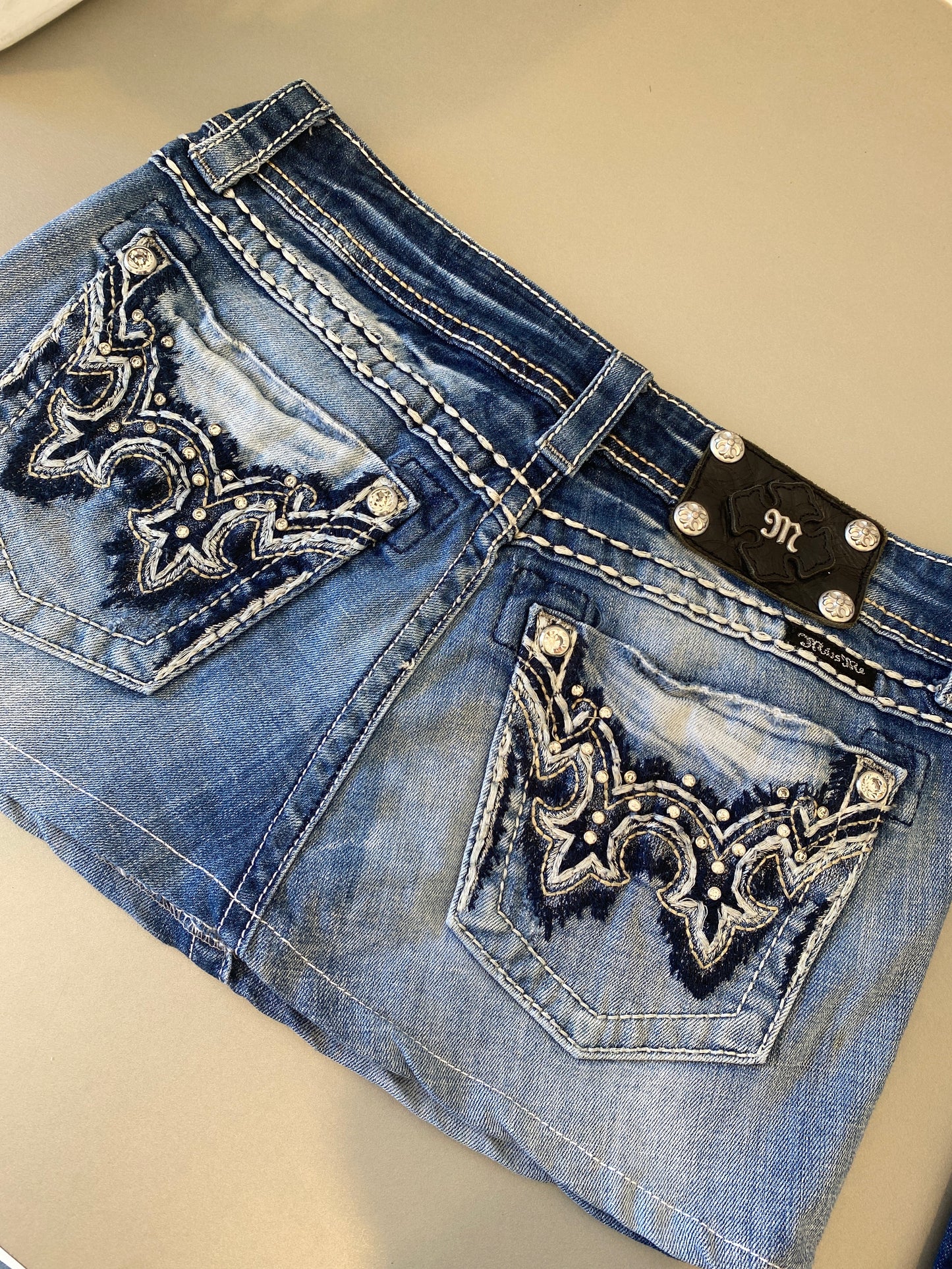 miss me denim mini skirt