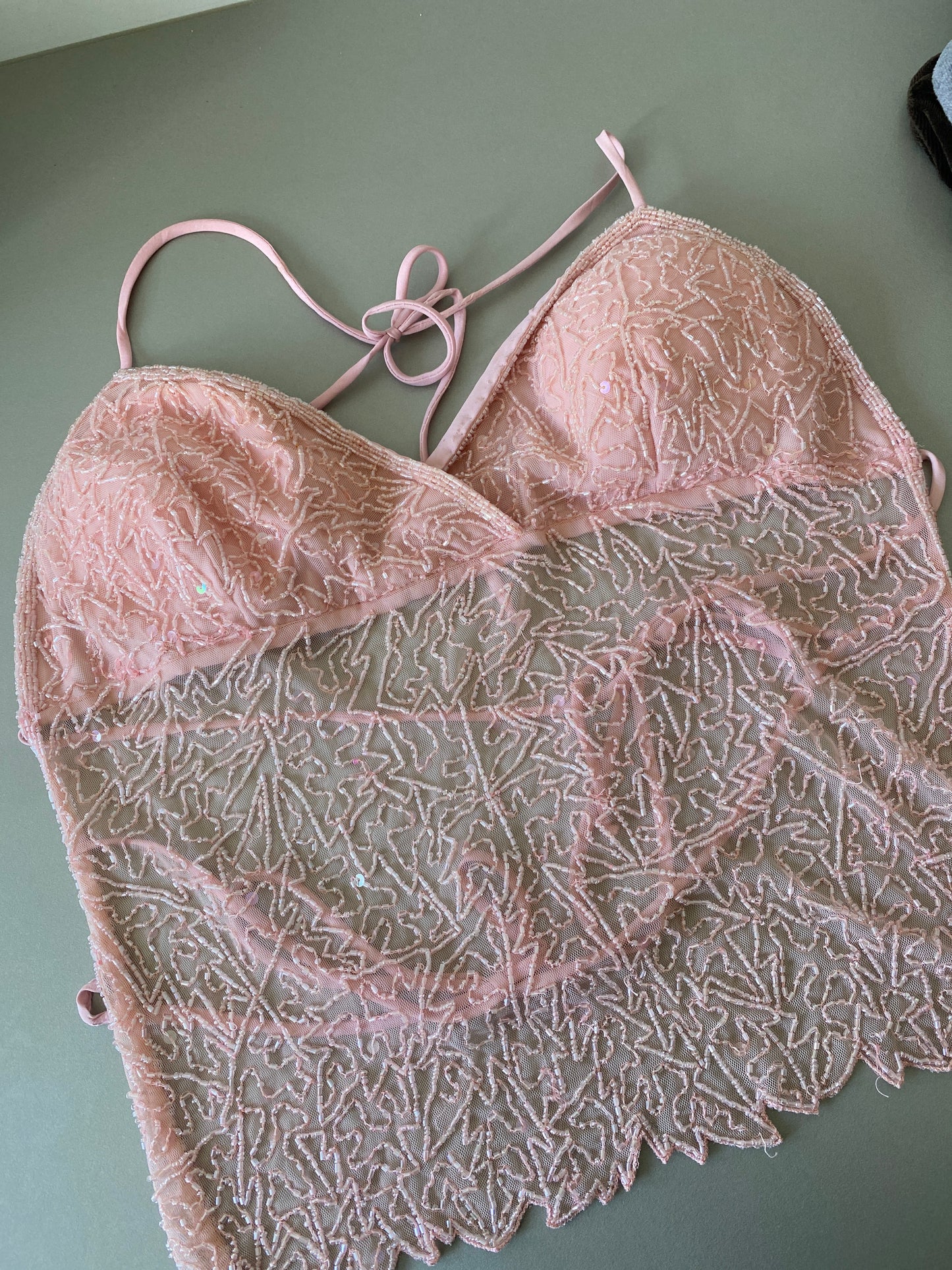 gorgeous pink bedazzeled top