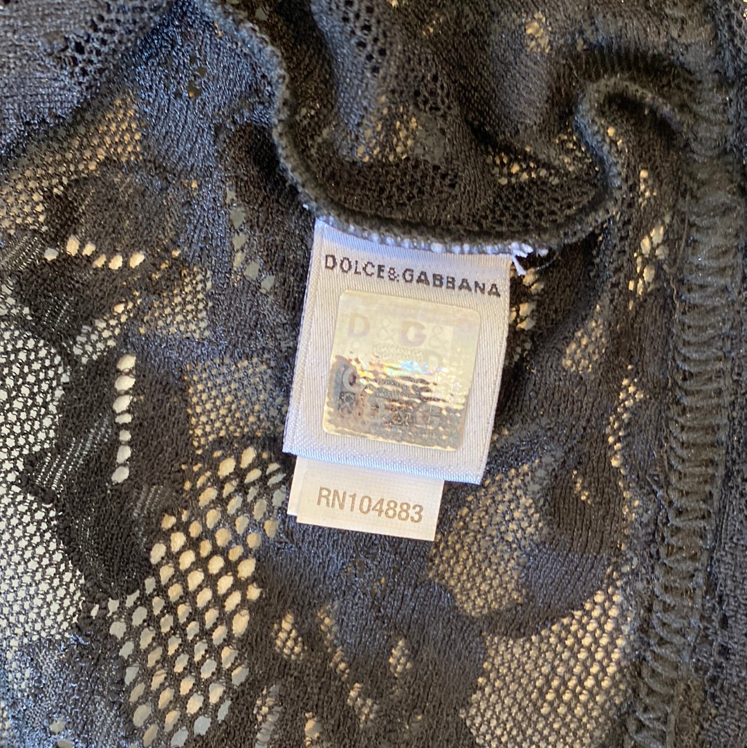 dolce and gabbana lace top