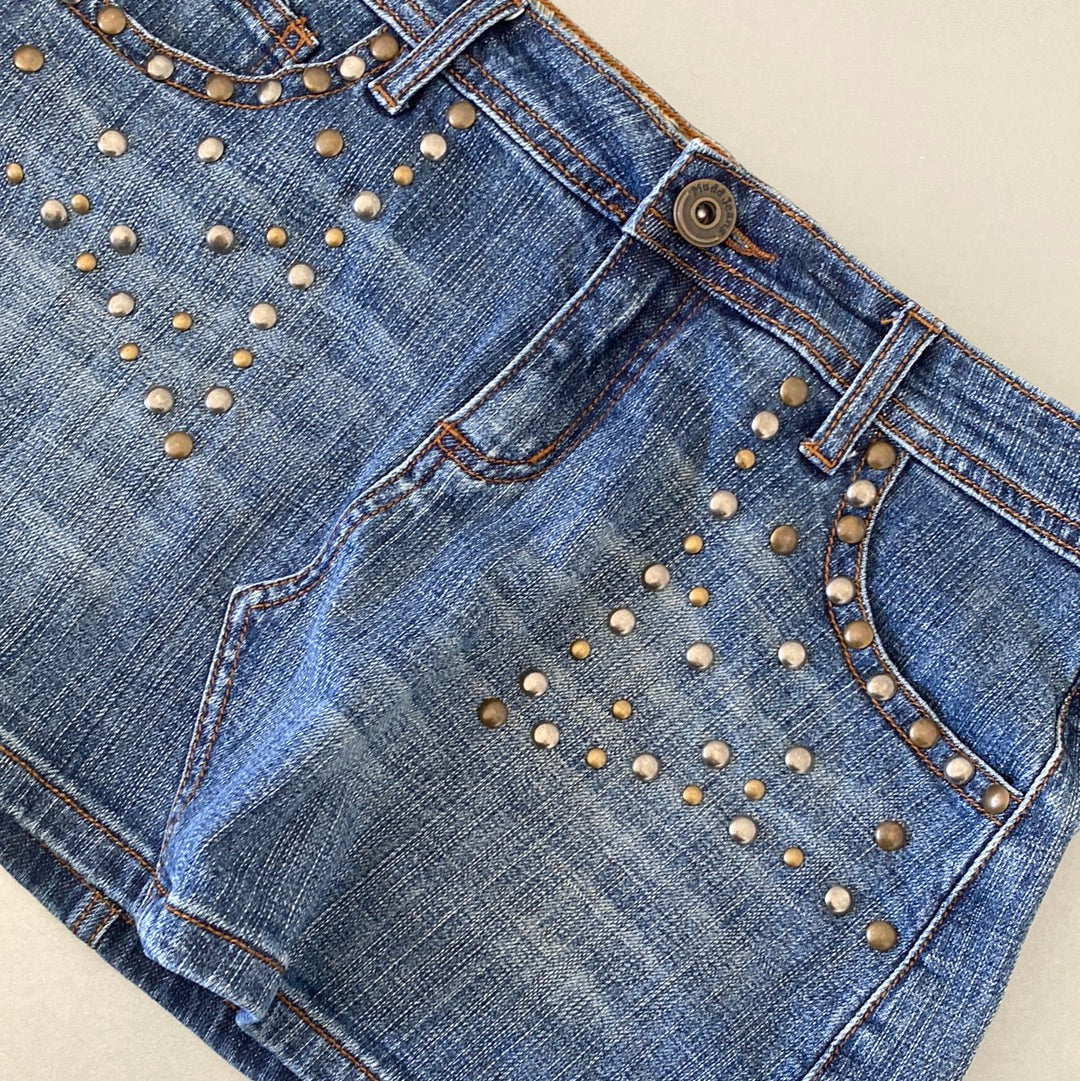 mudd denim mini skirt