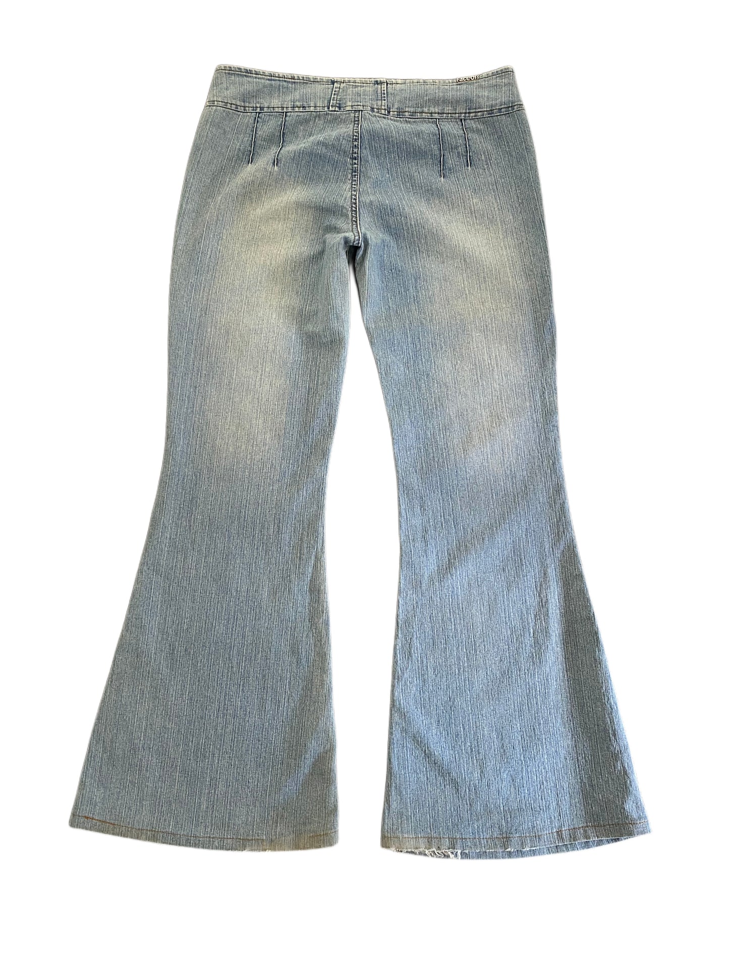 faceoff low rise flared jeans