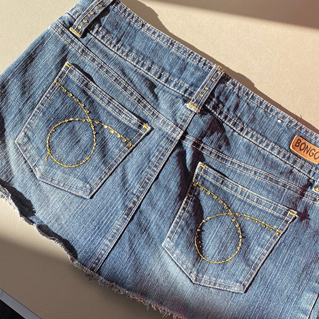 bongo denim mini skirt