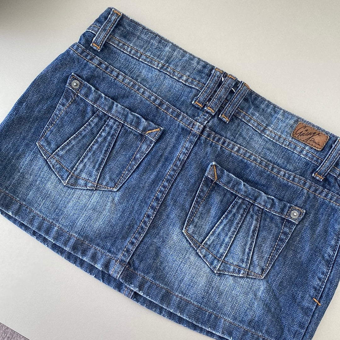 garage denim skirt