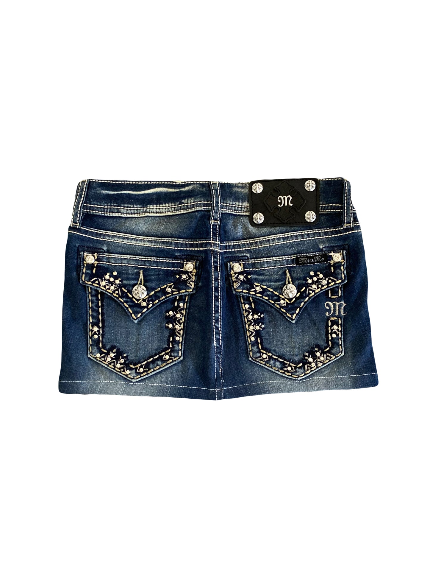 insane miss me denim mini skirt