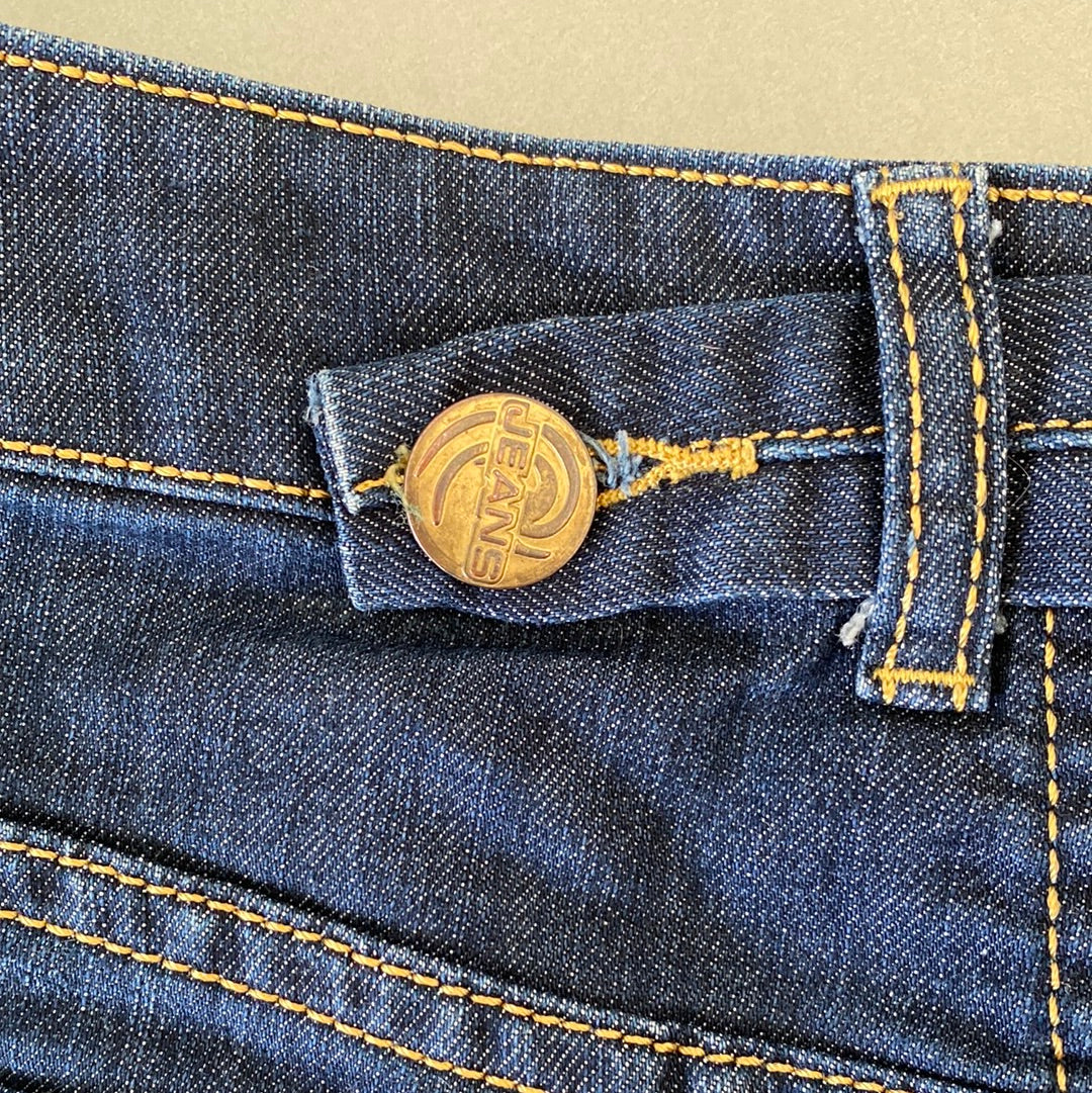 denim mini skirt