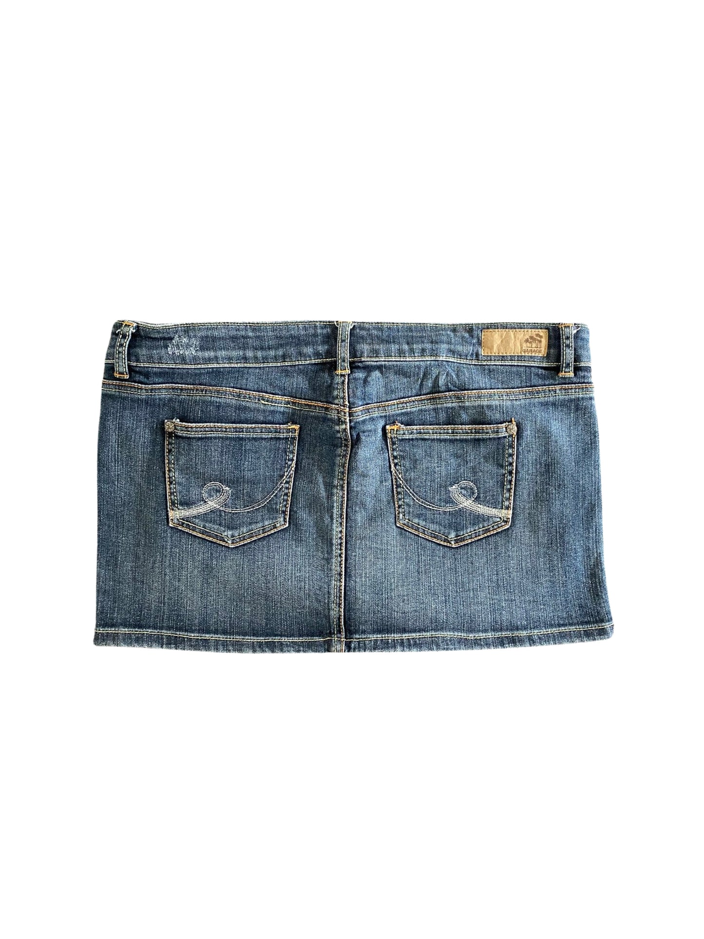 garage denim mini skirt