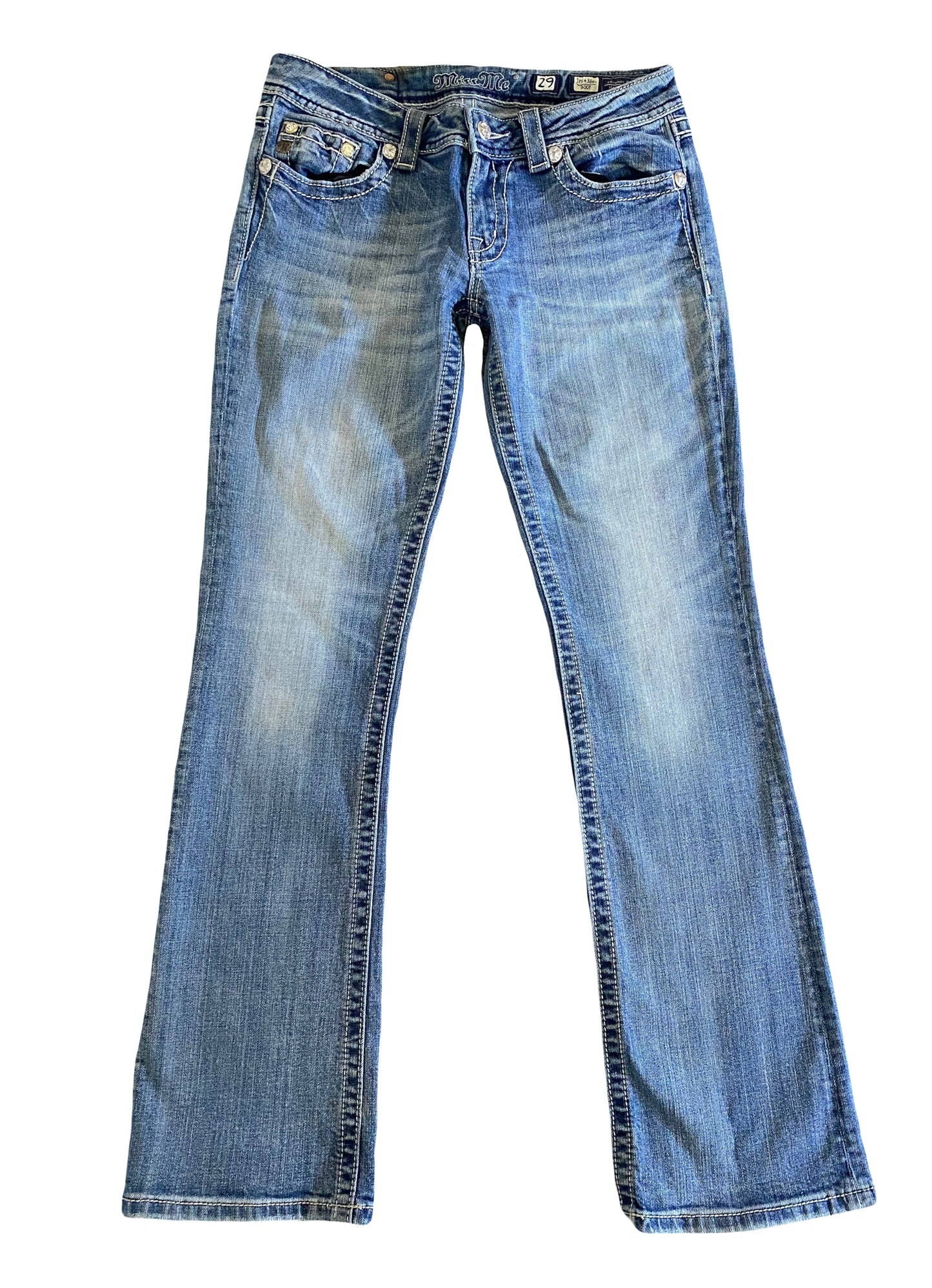 miss me angel wing bootcut jeans