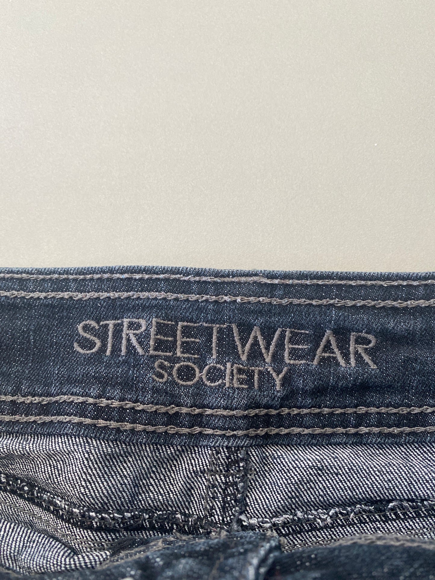 streetwear society denim mini skirt