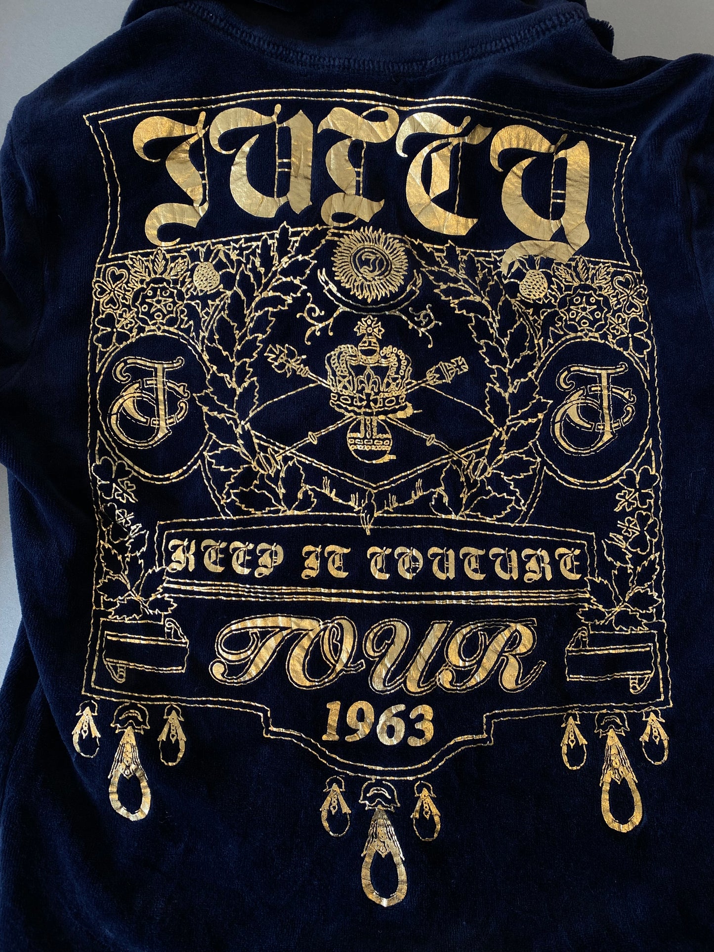 ♡ juicy couture tour 1963 zip up ♡