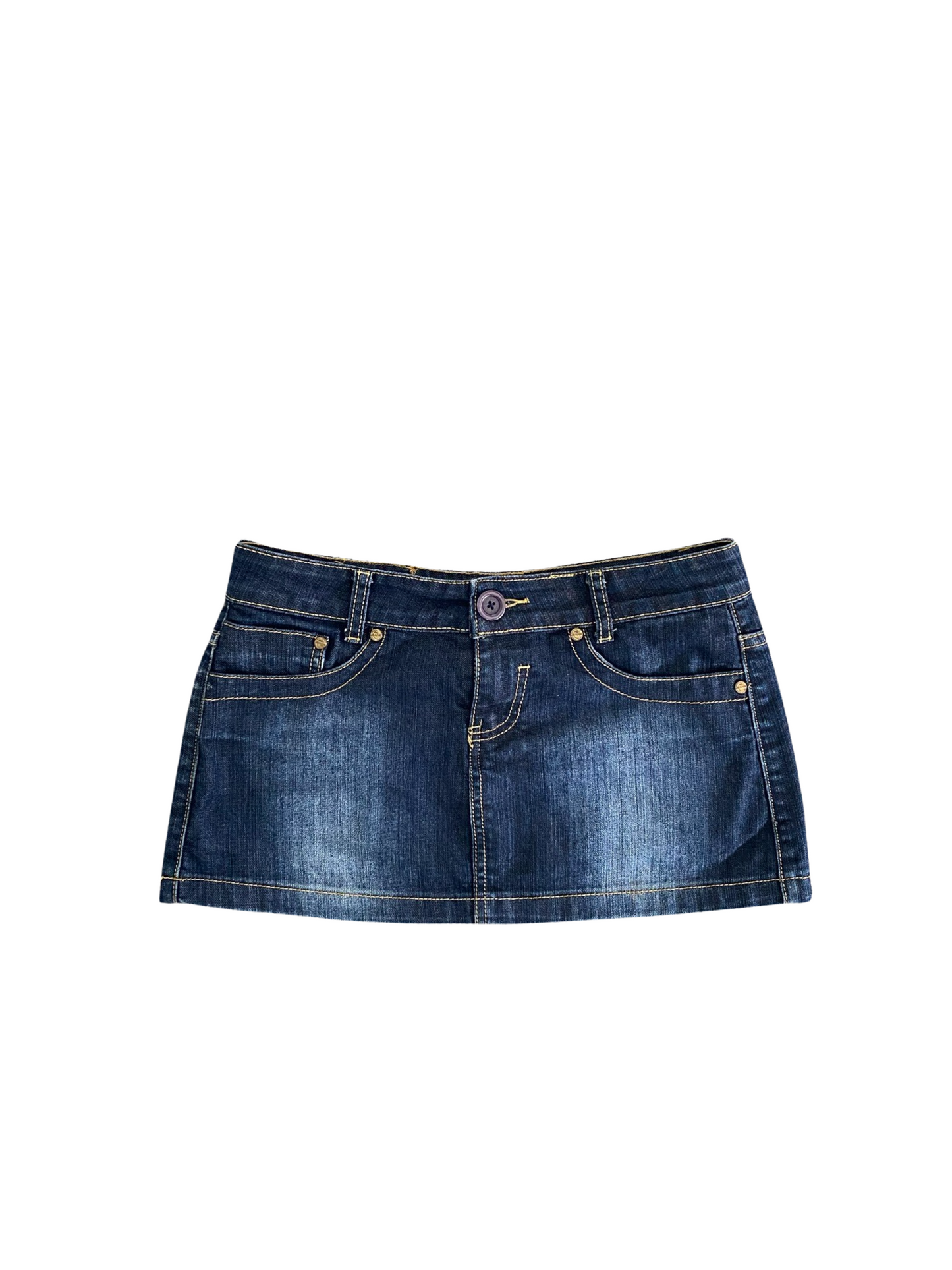 denim mini skirt