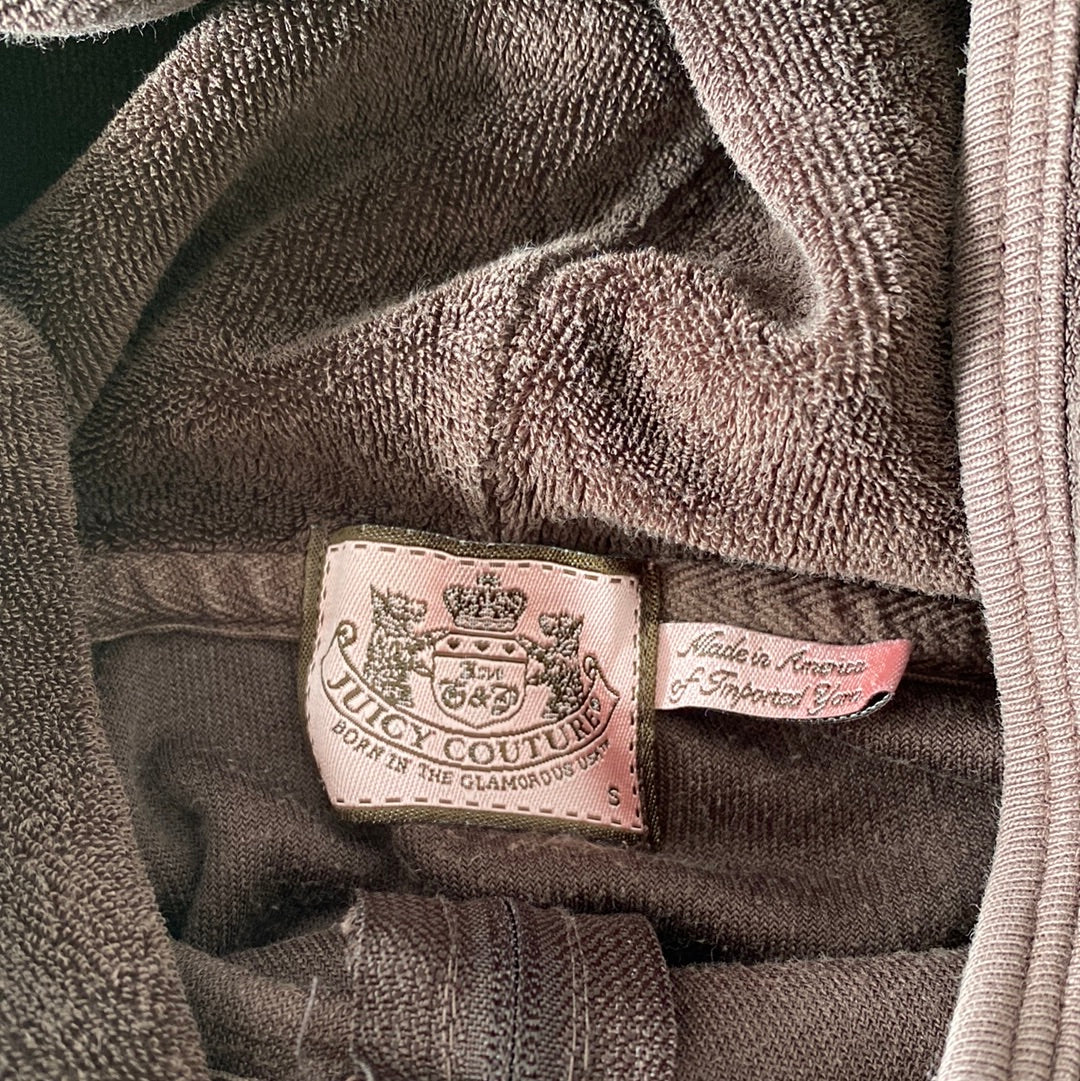 brown juicy couture zip up