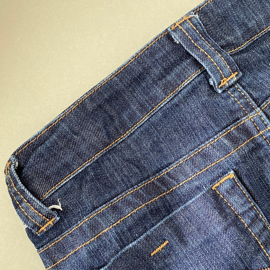 moto denim mini skirt