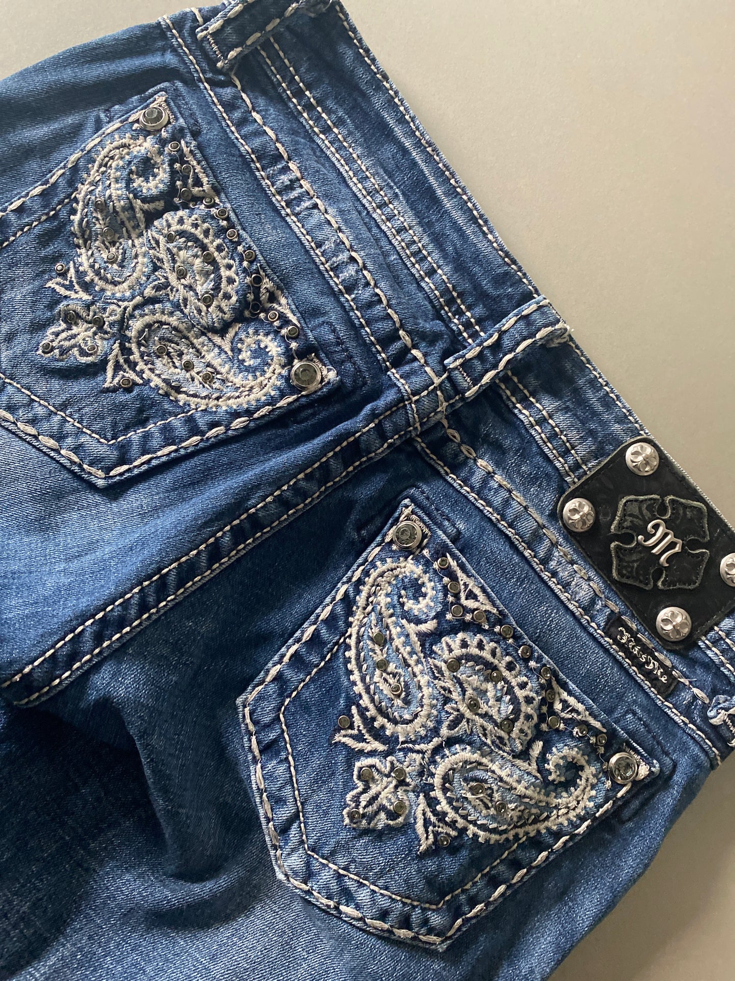 miss me bootcut bedazelled jeans