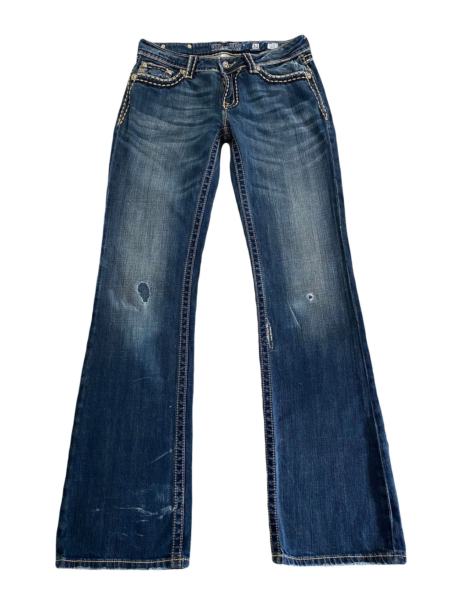 miss me dark blue bootcut jeans