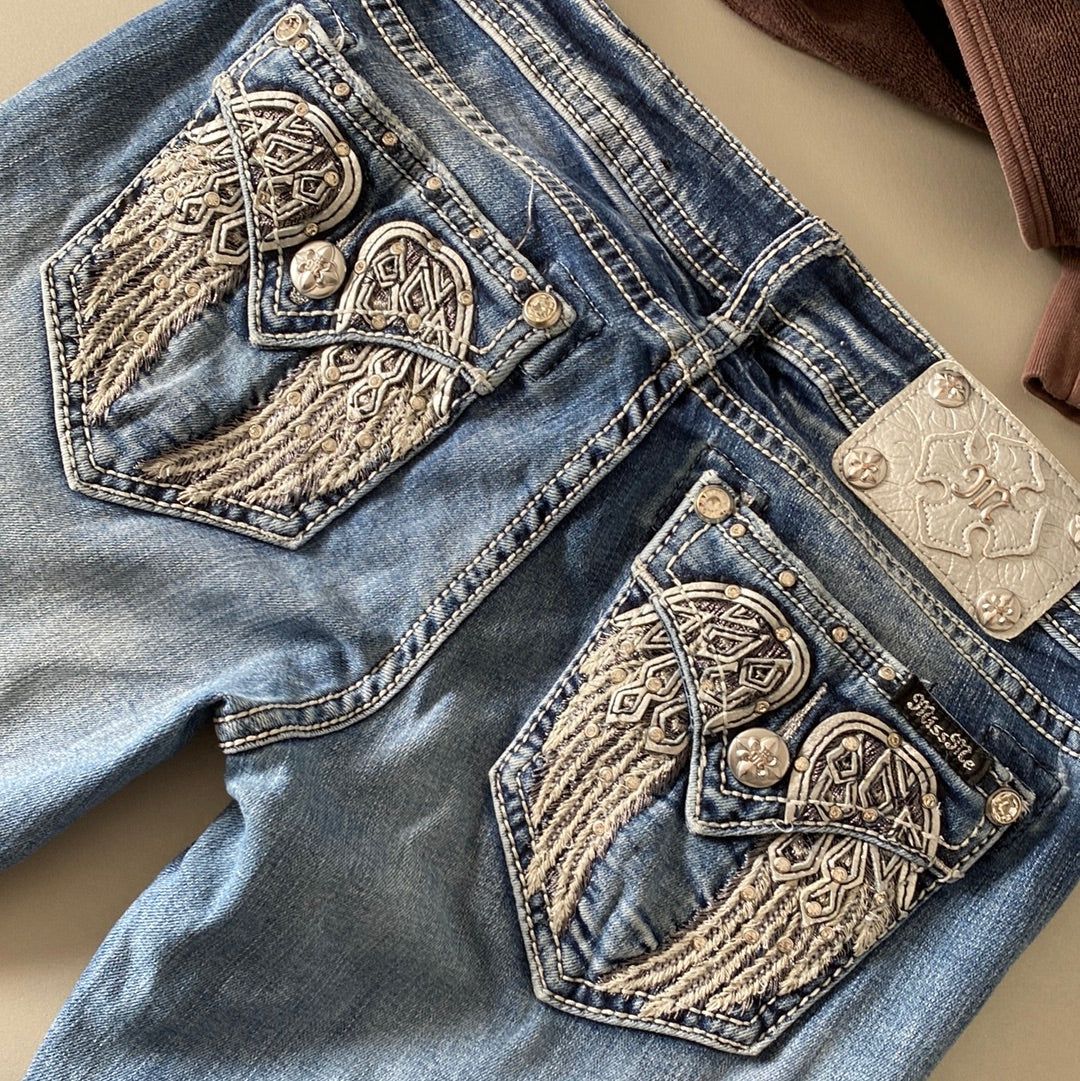 miss me angel wing jeans