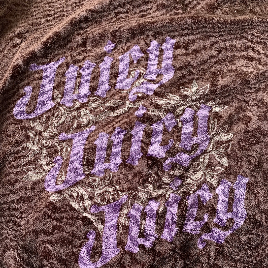 brown juicy couture zip up