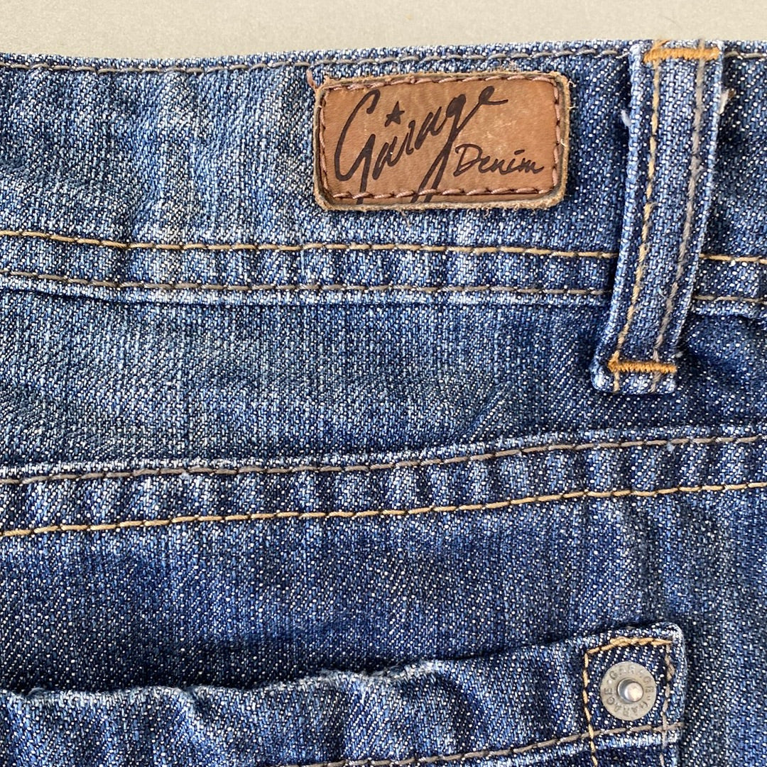 garage denim skirt