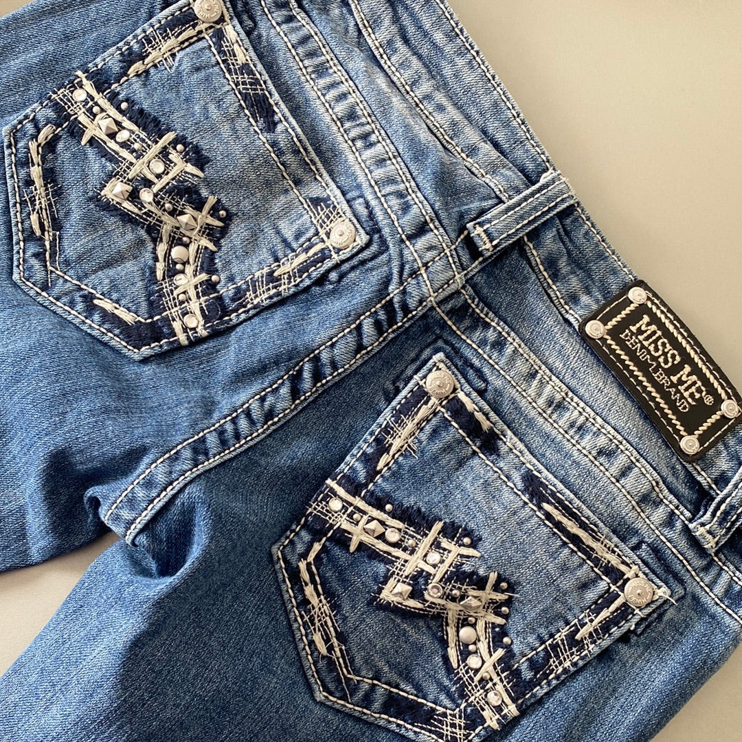 miss me bedazzled bootcut jeans