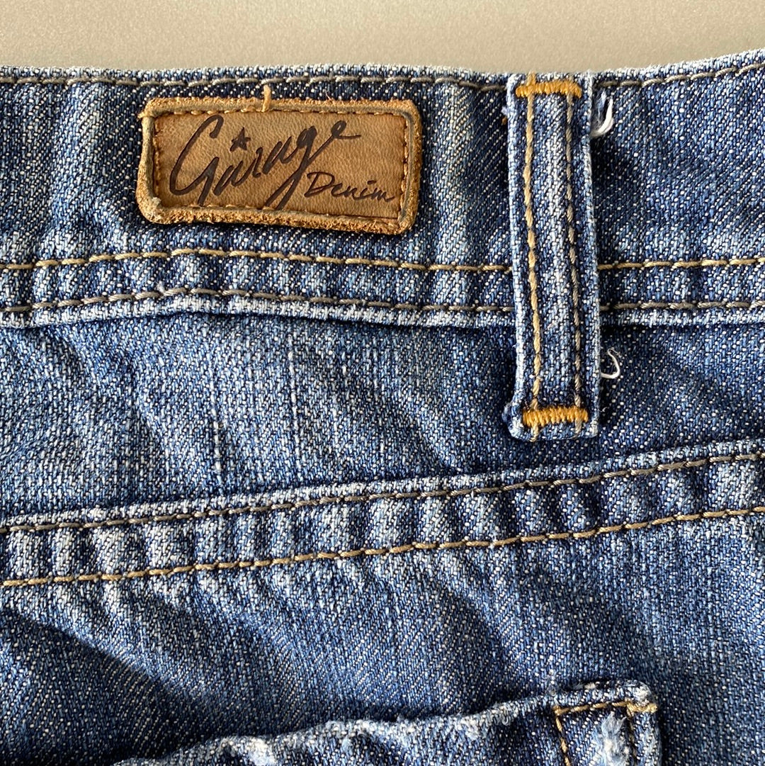 garage denim mini skirt