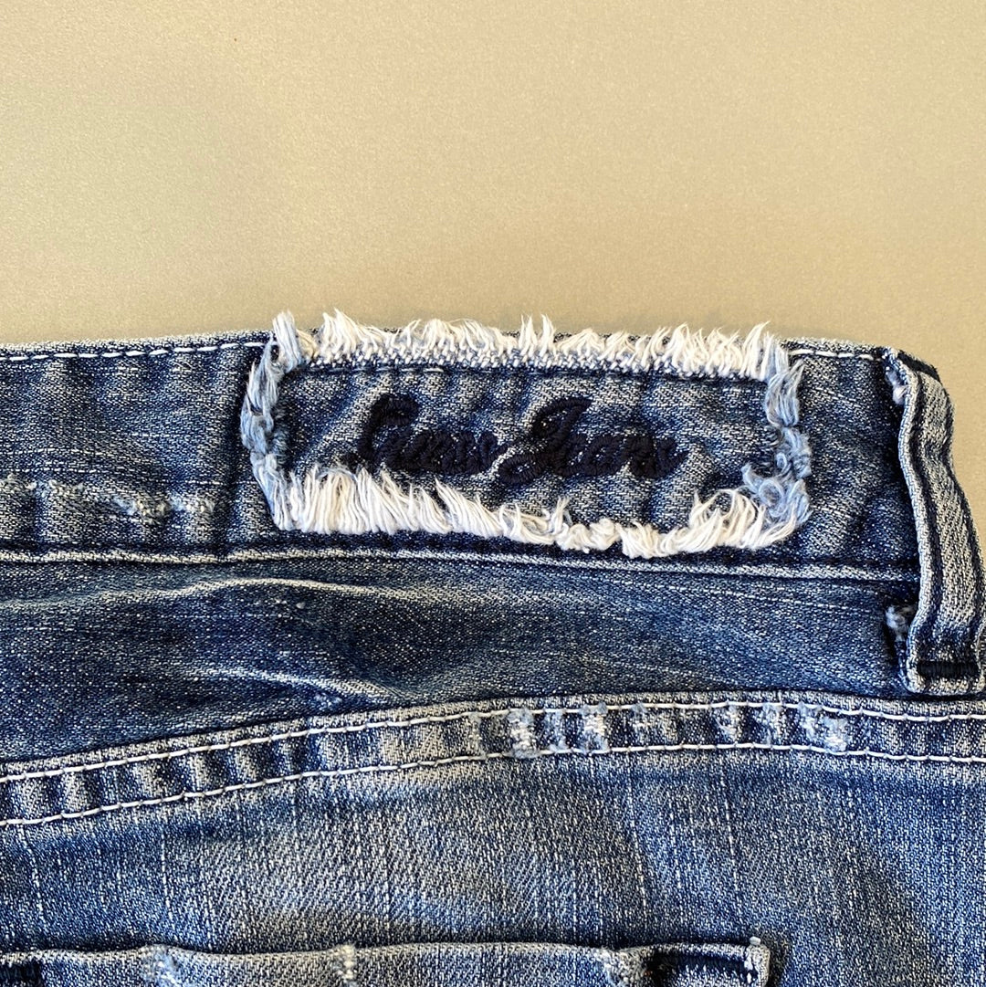 guess denim mini skirt