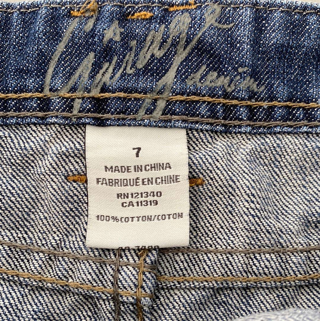 garage denim mini skirt