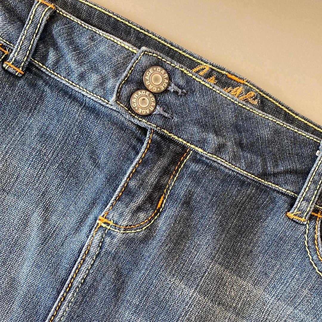 garage denim mini skirt