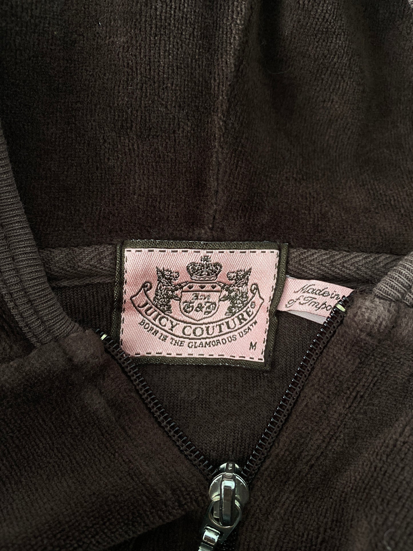 insane brown juicy couture zip up