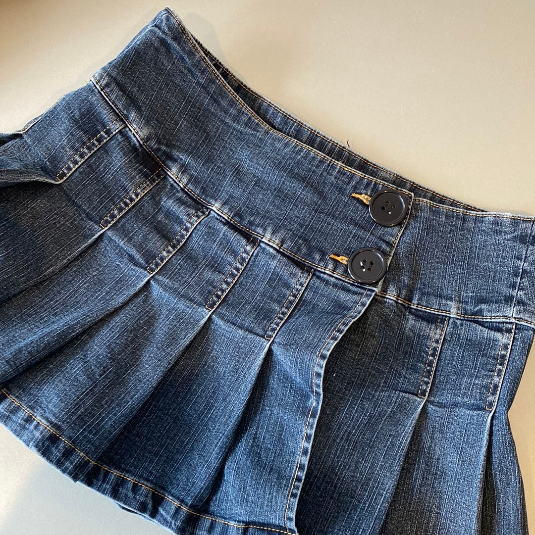 angels pleated mini skirt