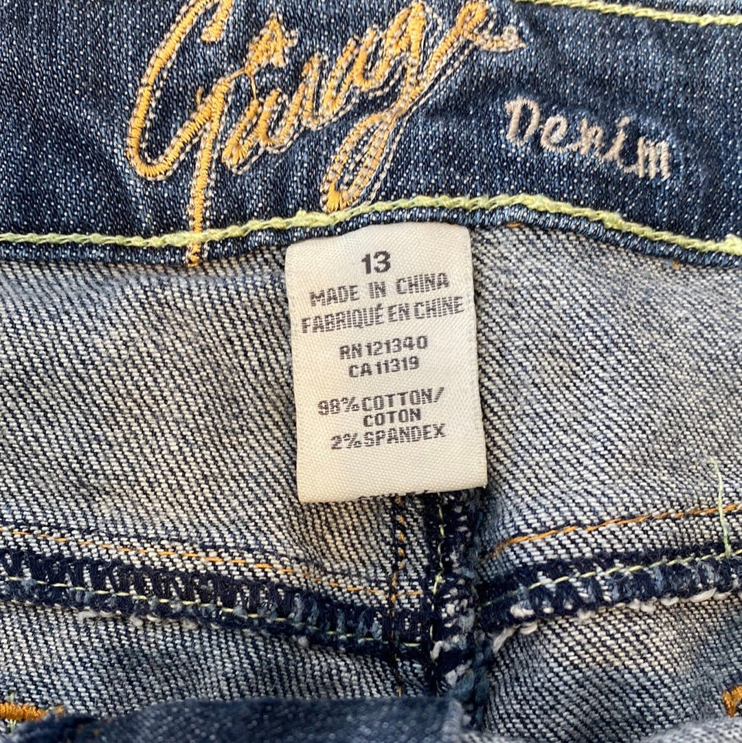 garage denim mini skirt