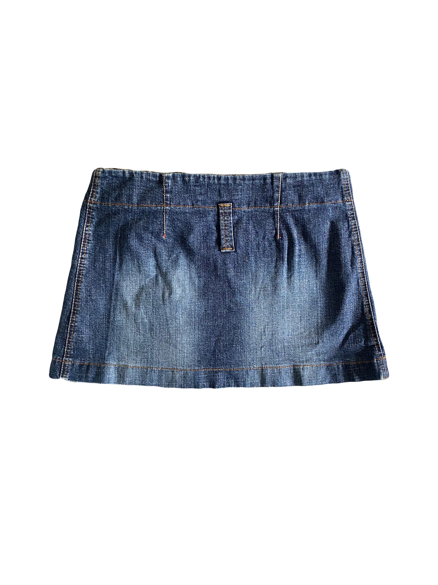 set-set denim mini skirt