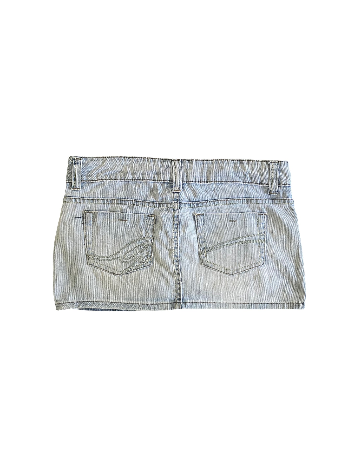 garage denim mini skirt