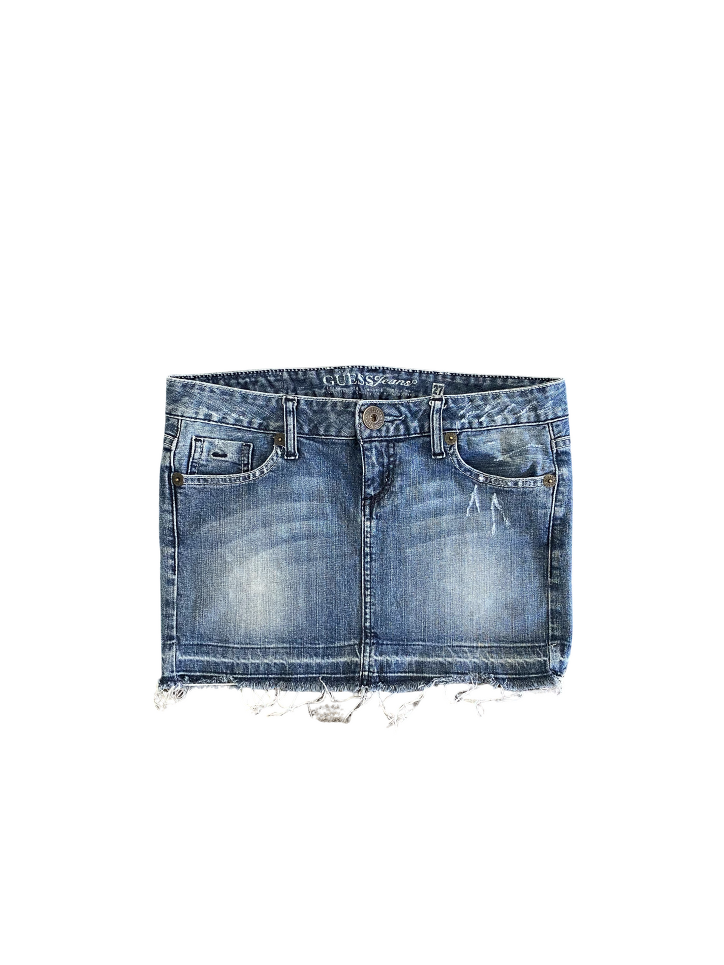 guess denim mini skirt