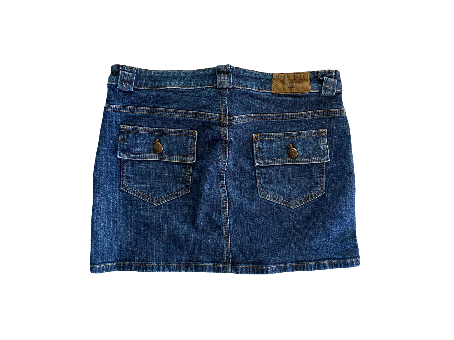 vintage denim mini skirt