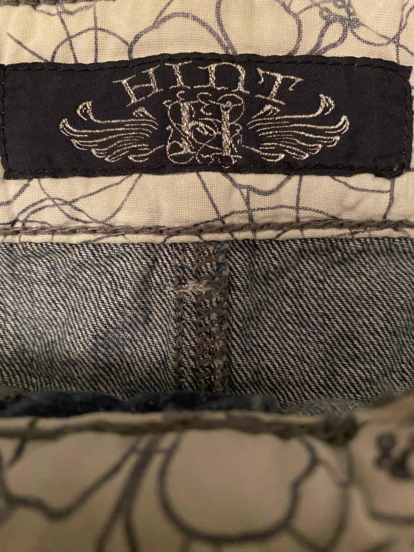 hint denim mini skirt