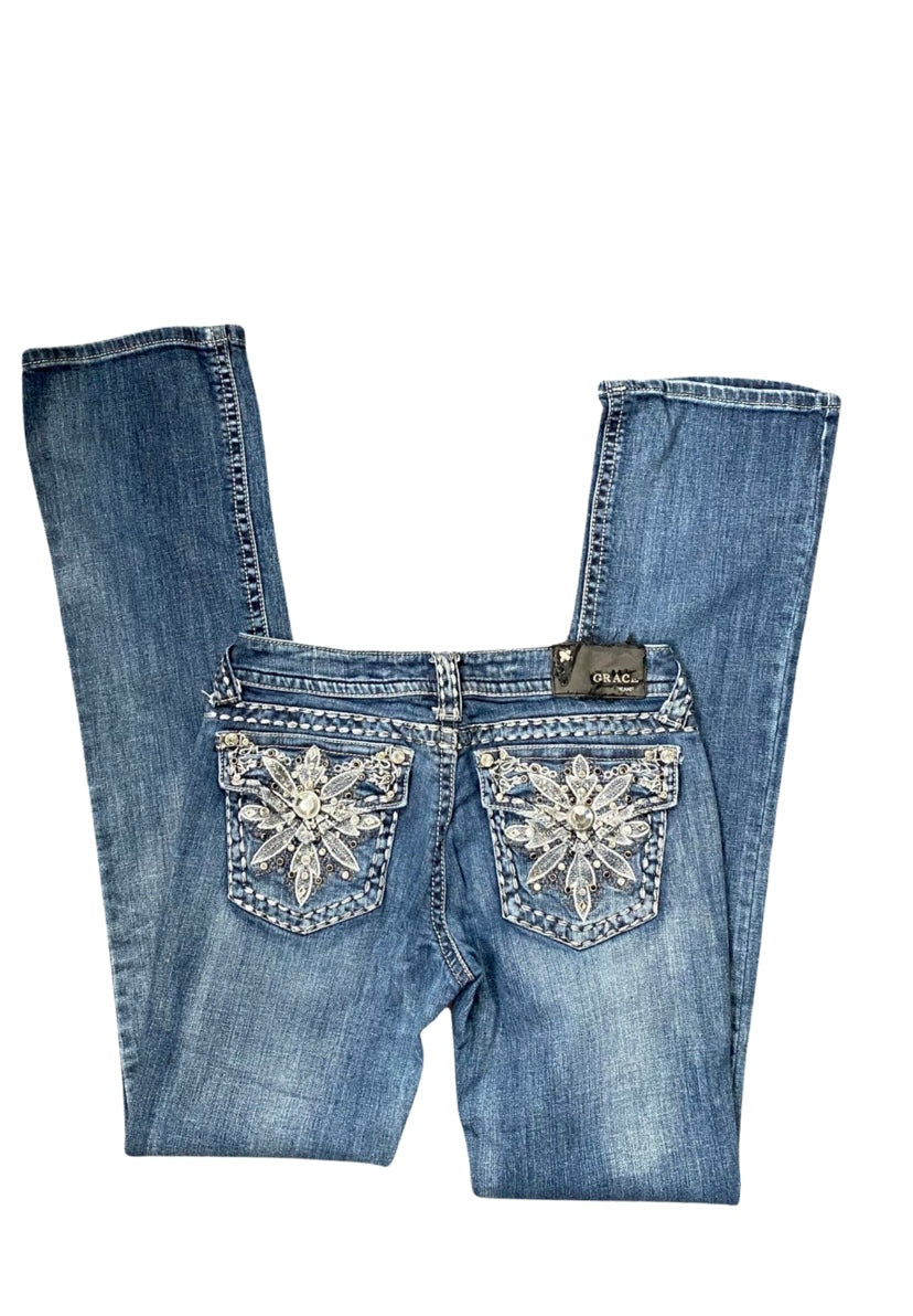 grace in la low rise jeans