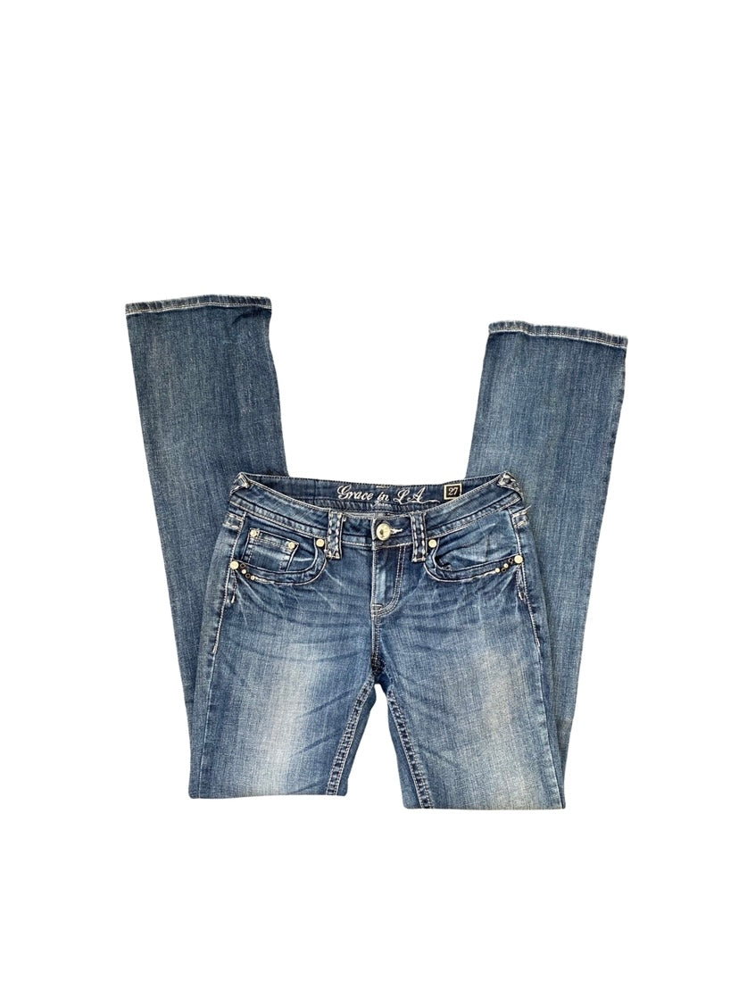 grace in la low rise jeans