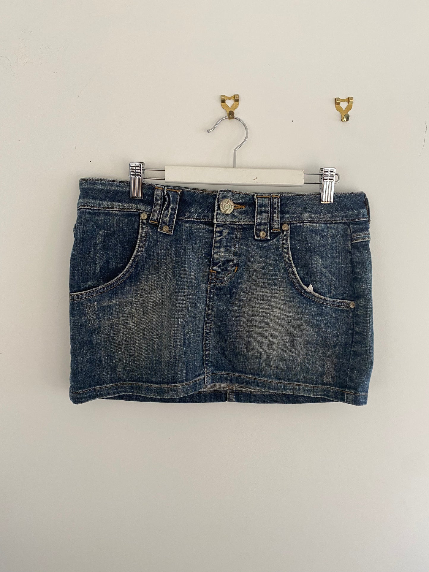 ♡denim mini skirt♡