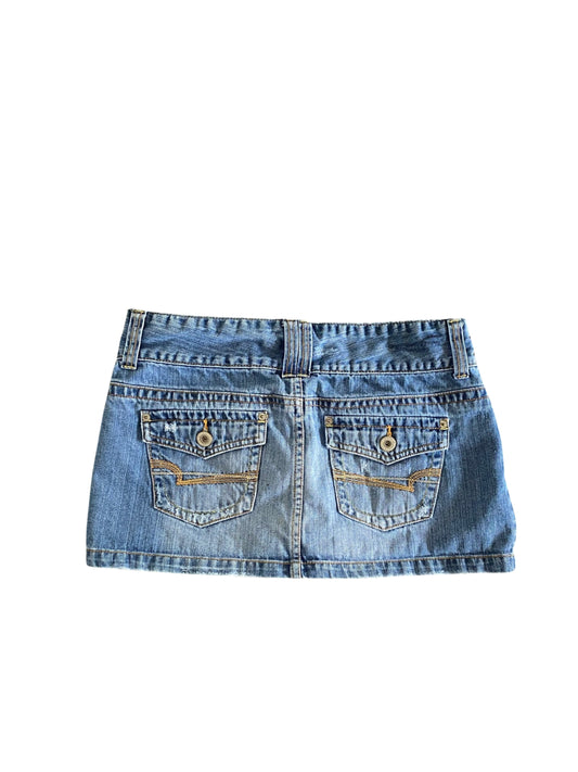 ♡ denim mini skirt ♡