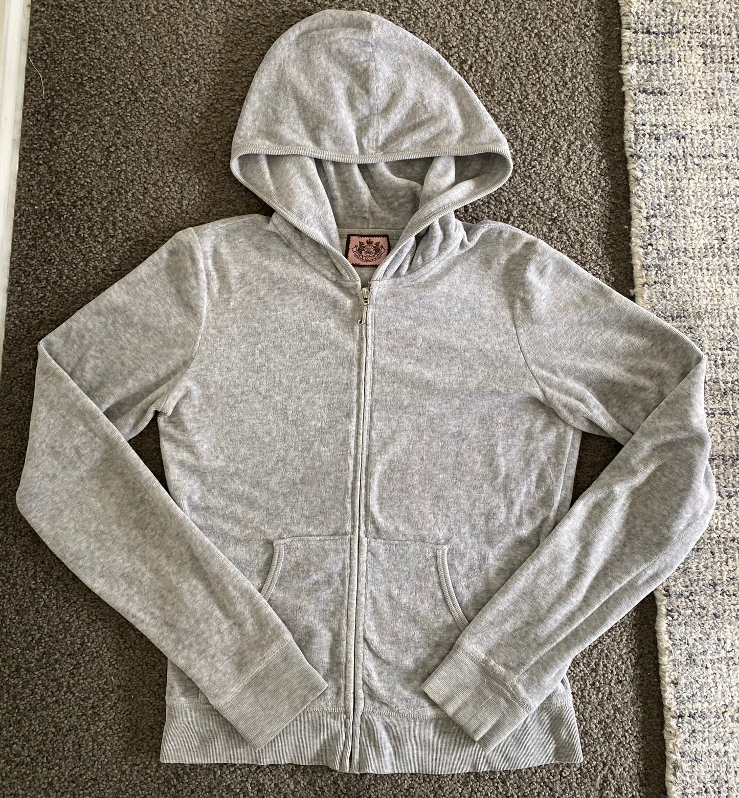 grey juicy couture zip up