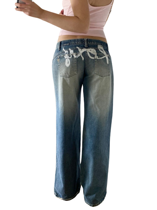 roxy vintage light wash jeans