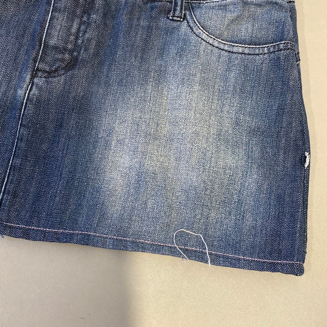 ♡ roxy denim mini skirt ♡