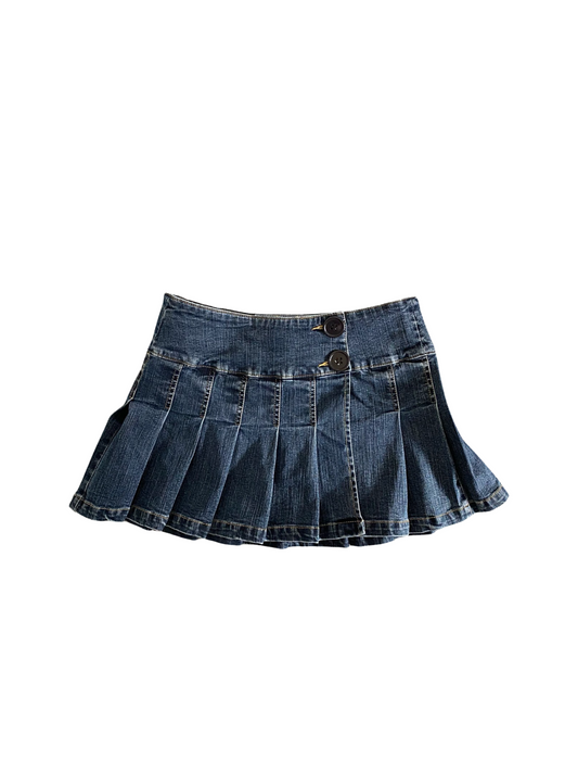 angels pleated mini skirt