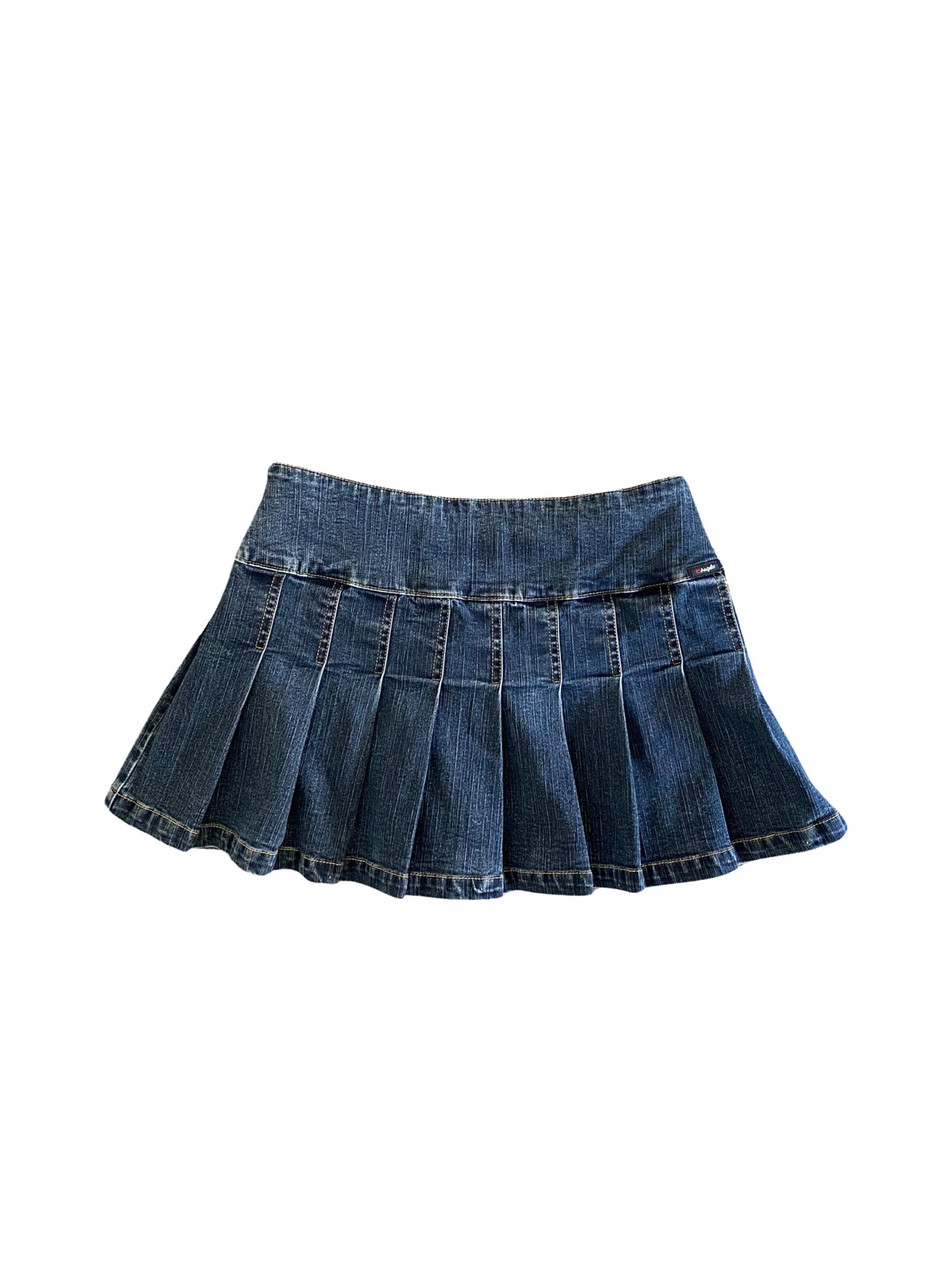 angels pleated mini skirt